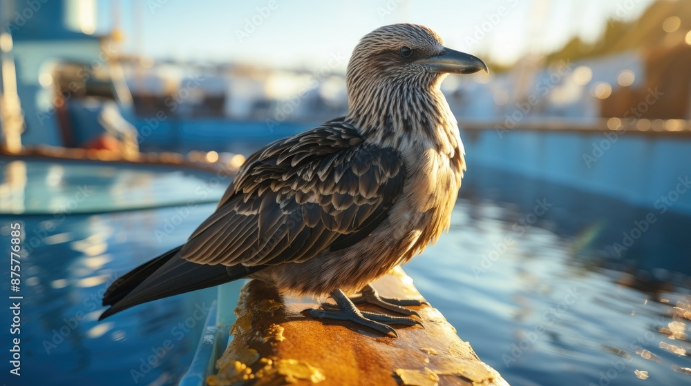 Sticker red tailed hawk