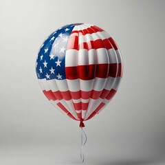 USA Independent Day, American flag, Nice building with firework and US flag