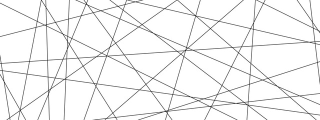 Obraz premium Gradient silver black random chaotic lines on transparent background.