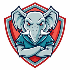 elephant head logo, two elephant, elephant face logo, 