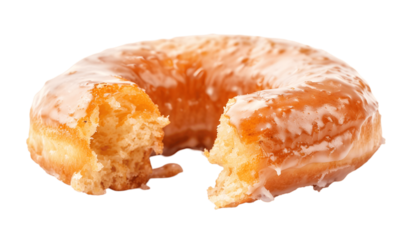 A Half-Eaten Glazed Donut