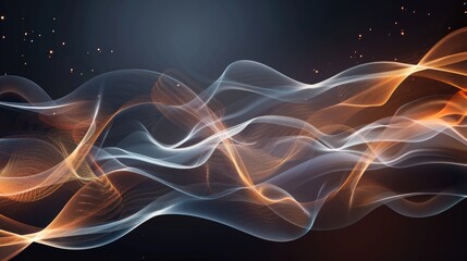 Fototapeta premium Fire on Black Background
