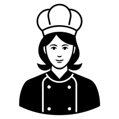 Shef mom logo icon vector art illustration 