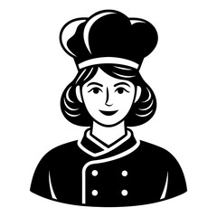 Shef mom logo icon vector art illustration 