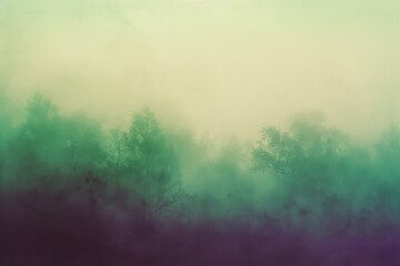Fototapeta premium illustration of misty morning in the forest