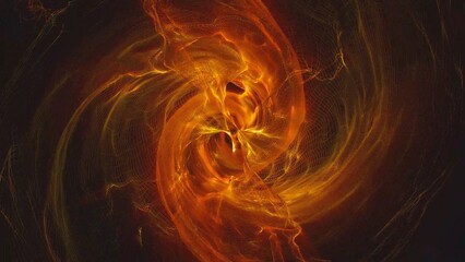 Energetic spiral background animation where waves appear to be projected in 3D space, flickering lights and changing perspectives