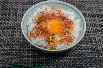 すきやきふりかけの卵かけご飯