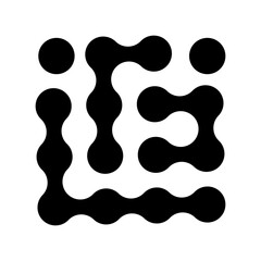 Metaball round simple blob morph balls. Abstract shape, arganic geometric fluids isolated on white background. Connected dots nerve cell dots or computer nano.