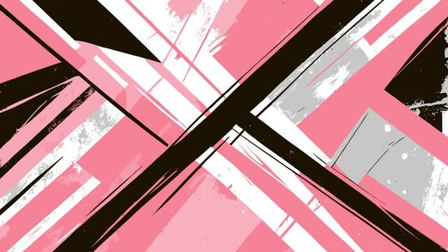 Abstract pink grunge animated brutal comics style composition background