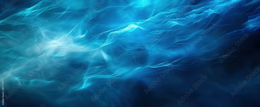 Poster blue abstract background with smooth and soft lines. ai.
