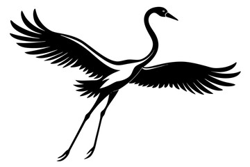 Flying flamingo icon vector art illustration