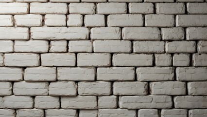 Obraz premium Minimalist White Brick Wall Texture. Abstract background.