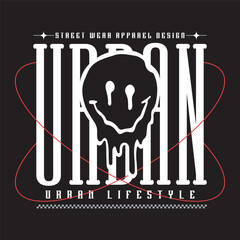 Grunge urban street typography and drawing. Vector illustration design for fashion, t shirt, tee, graphic, print, poster. typography design artwork for t-shirt print. 
