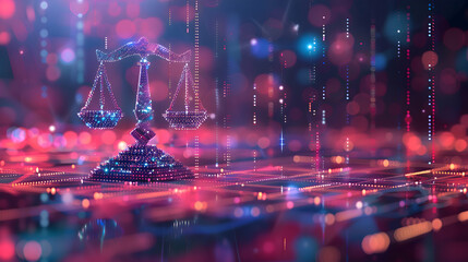 Business Law: A Norwegian business lawyer in Switzerland, developing a legal strategy with dynamic 2D graphics and geometric images to illustrate compliance and risk management