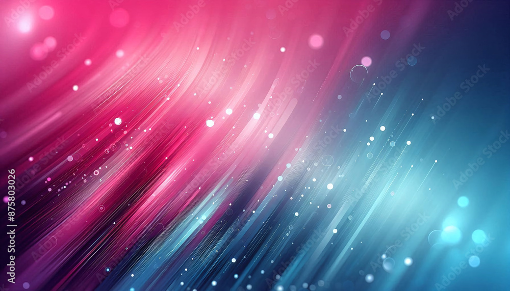 Poster an artistic depiction of background with a blurred effect, transitioning from hot pink to icy blue, 