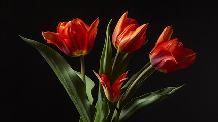 Fototapeta premium Pink Tulips Field