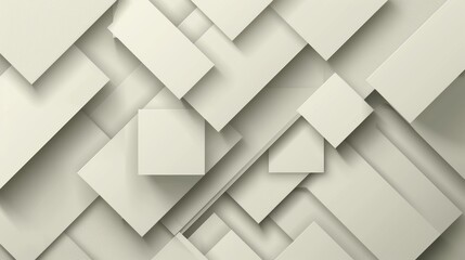 Fototapeta premium Minimalist light grey geometric background