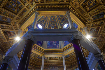 Fototapeta premium The interior of a renaissance church 