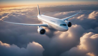 commercial plane sun jetliner flying nature dramatic technology background aeroplane airplane silhouette clouds business