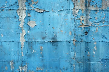 Obraz premium Blue textured concrete background created with Generative AI