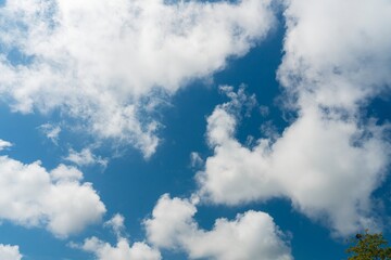 Sky with clouds on nature background