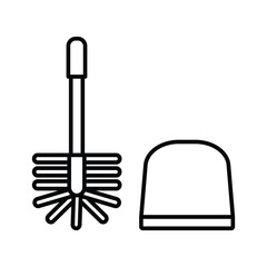 Toilet brush icon vector design templates simple and modern