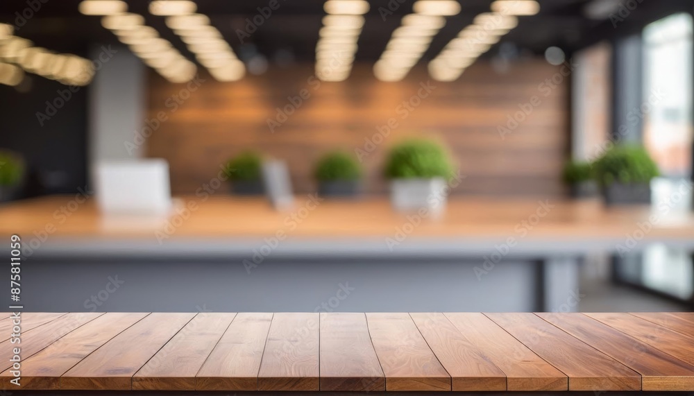 Poster table background blurred interior table bokeh counter display background r montage abstract wood pro