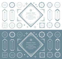高級感のあるビンテージ調のフレームデザインセット