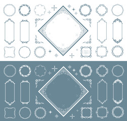 高級感のあるビンテージ調のフレームデザインセット