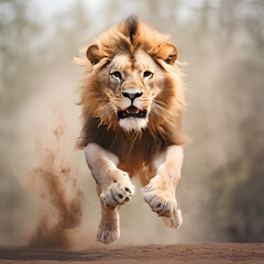 Fototapeta premium portrait of a lion