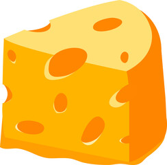 Fototapeta premium Piece of cheese