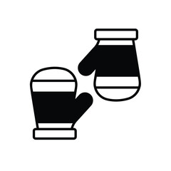 Gloves vector icon