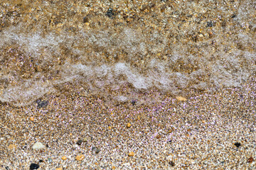 wave hits the shore, a view of the sea