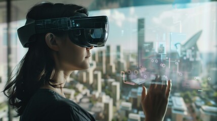 Fototapeta premium Augmented Reality in Urban Planning: Visualizing Community Reactions to Inequality