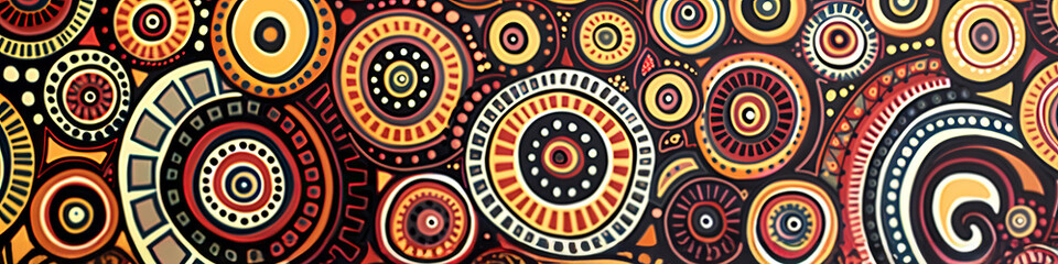 Fototapeta premium National patterns of the indigenous people of Australia