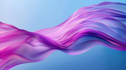 smooth wavy with blue magenta gradient