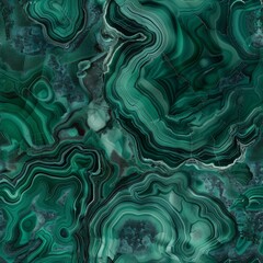 Obraz premium Malachite Seamless Pattern, Naturel Emerald Marble Texture Background, Green Agate Stone Tile