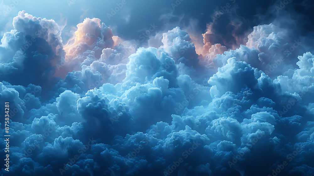Poster elegant cloud computing backdrop for technology concepts