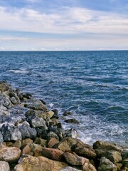 rocks and sea