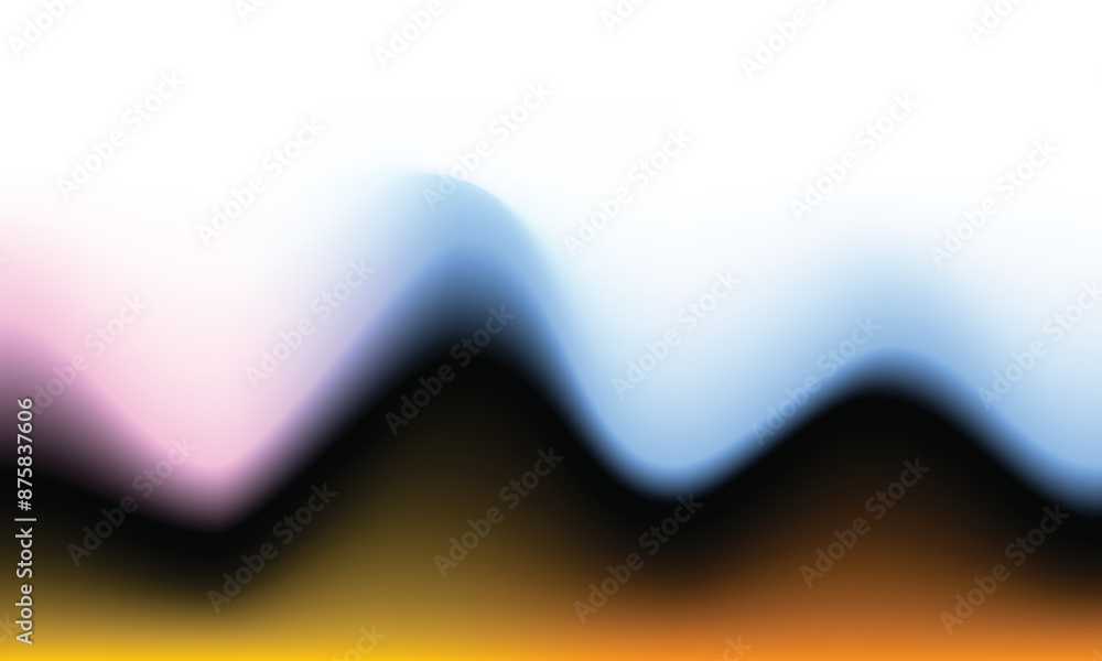 Wall mural abstract blurred vibrant background. colorful fluid graphic template. liquid color gradation layout.