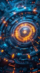 Fototapeta premium futuristic technology background