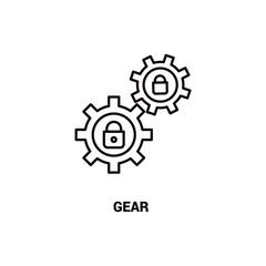 Business safety and security Line icon set. isolated on a white background. vector illustration