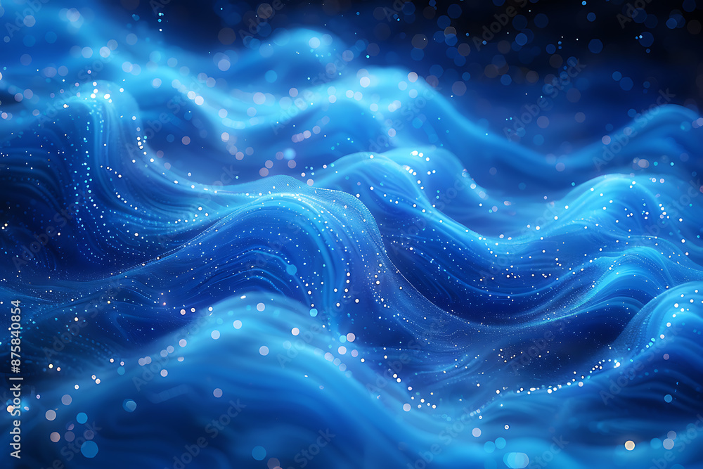Poster vibrant data flow background: abstract it visualization