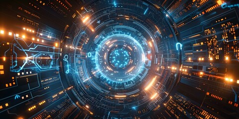 Fototapeta premium futuristic technology background