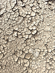 Cracked clay as an abstract background. Texture