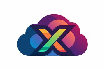 X logo Colorful Vector Design