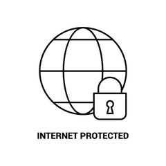 Naklejka premium Business safety and security Line icon set. isolated on a white background. vector illustration