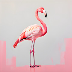 Fototapeta premium pink flamingo bird