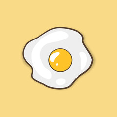 Fried Egg Vector Art