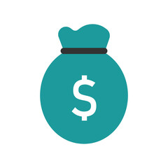 Dollar sign money bag vector illustration
